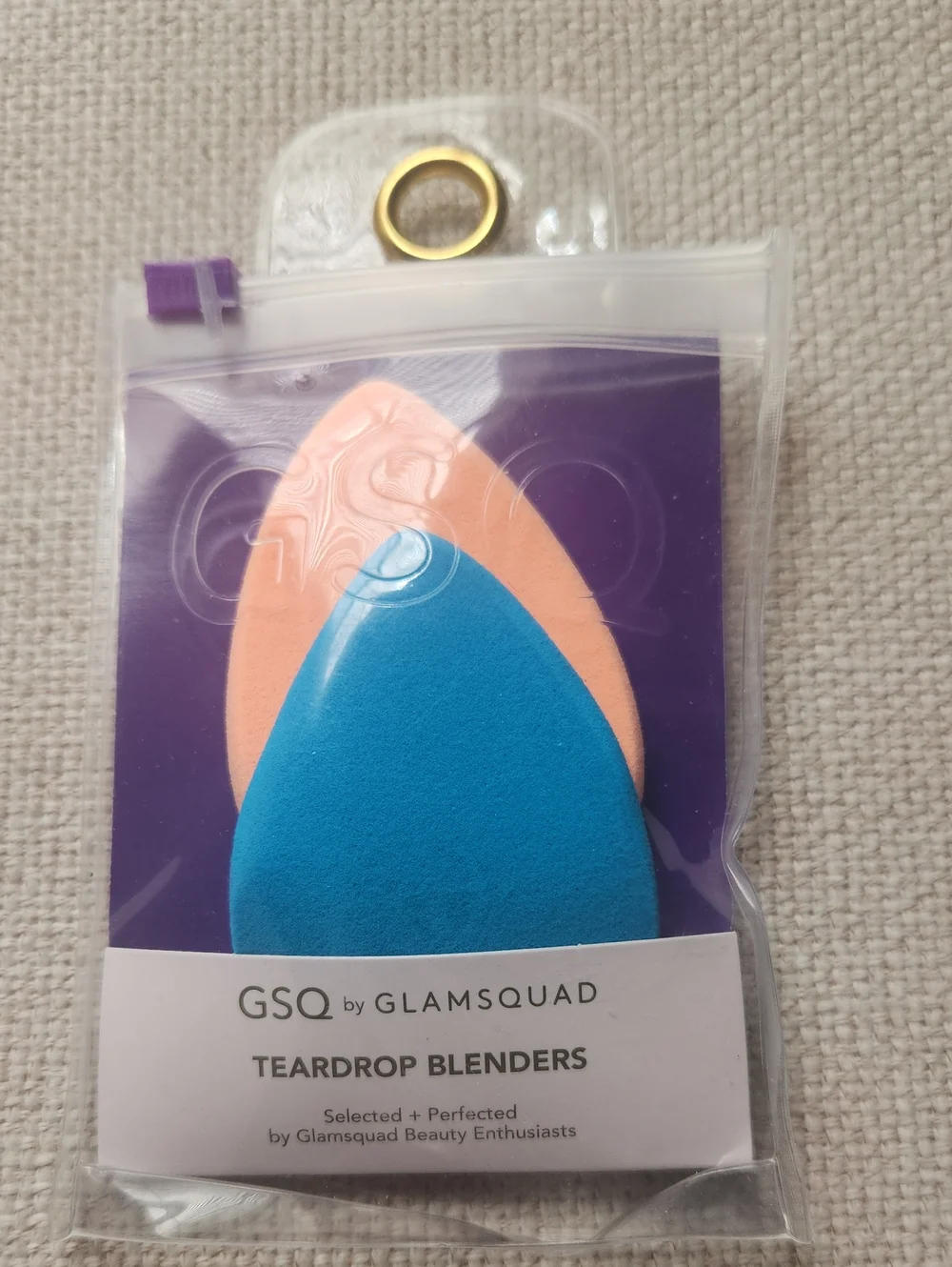 Teardrop Makeup Sponges - Blue & Peach